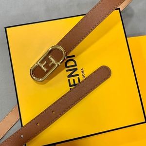 FENDI BROWN LEATHER BELT